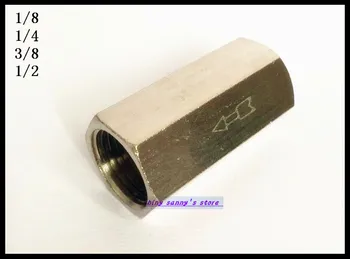 

10Pcs/Lot 1/8" BSPP Female Full Ports One Way Air Check Valve Brand New