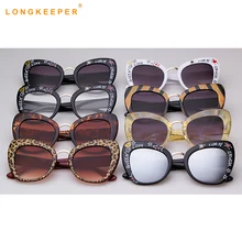 Роскошные Брендовые женские солнцезащитные очки, большие размеры, брендовая дизайнерская большая оправа, винтажная леопардовая черная оправа, солнцезащитные очки кошачьи глаза, Oculos