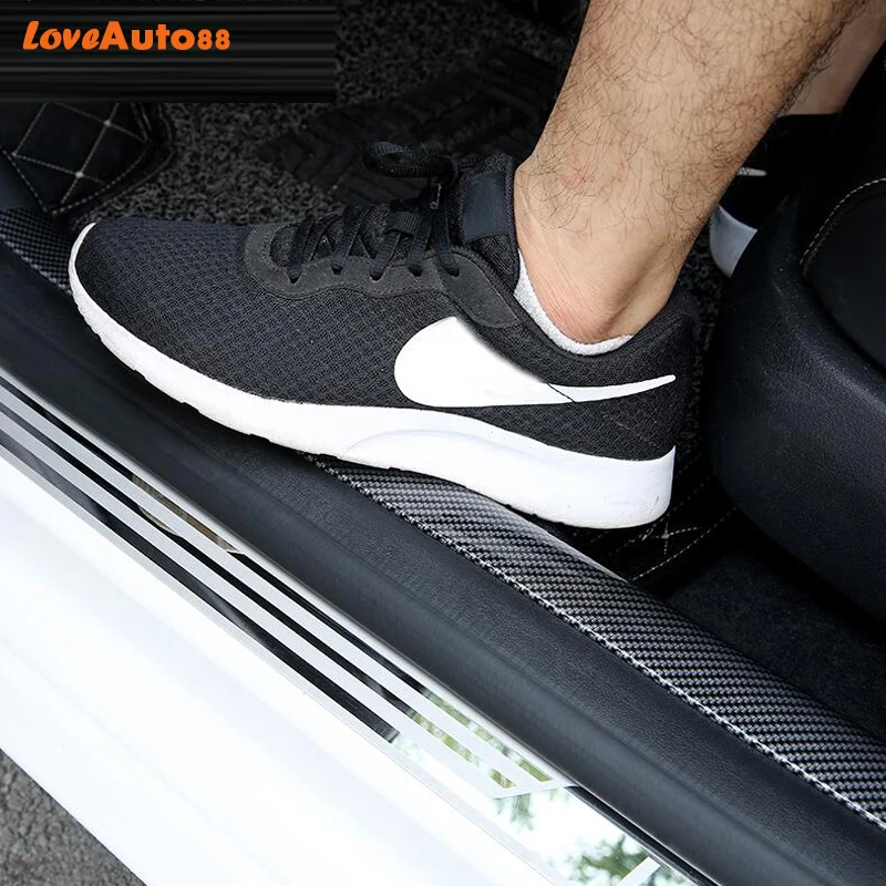 

Car styling For Ford Focus 3 Carbon Fiber Mouldings Strip Bumper Decorative Strips Door Sill Protection