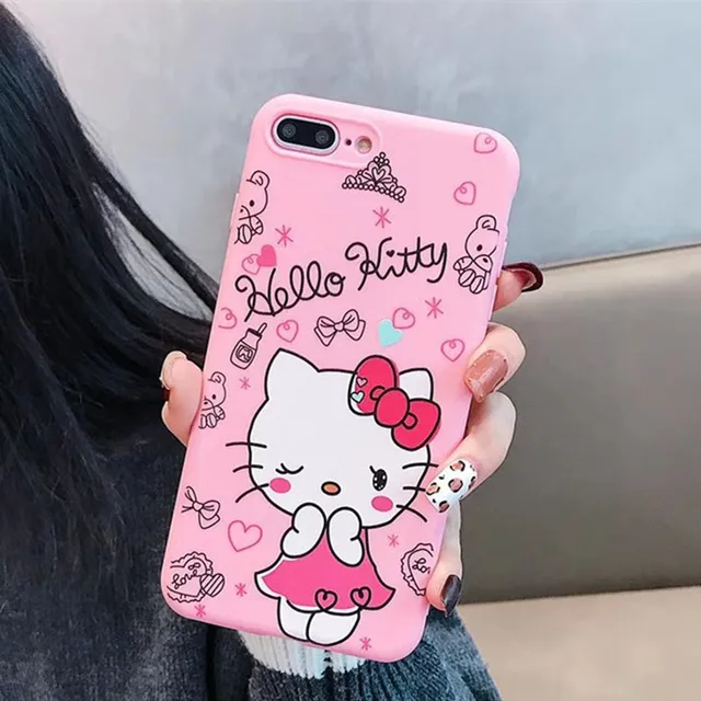 Cartoon Hello Kitty Cat Cover For Huawei P10 Lite P20 Pro Case 3D Cute ...