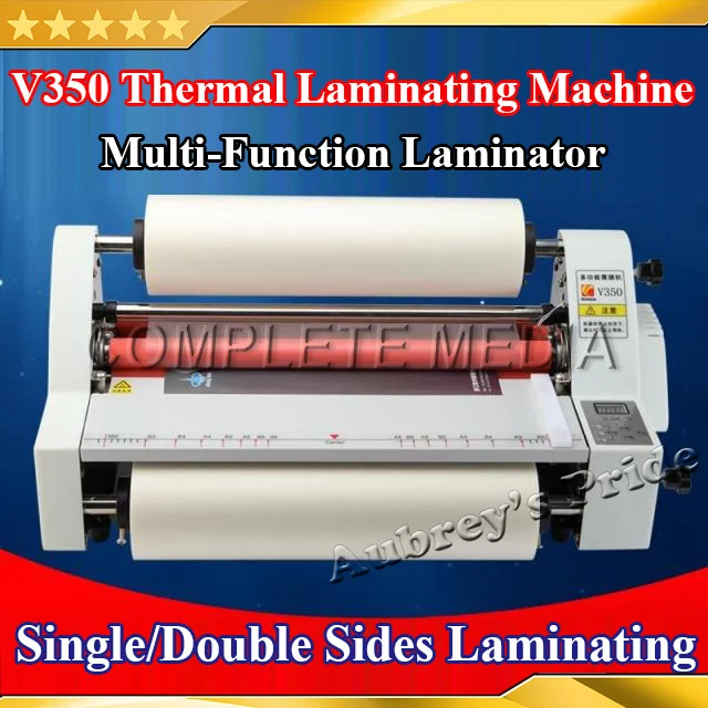 

Free Shipping A3 13" 350MM High Speed Thermal Hot Cold Laminating Machine Mounting Roll Laminator Bopp Film