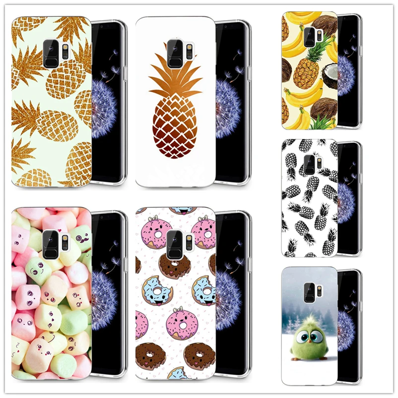 For Samsung Galaxy S3 S9 S9Plus S8 Plus S7 edge Note 8 TPU design beauty hand pineapple Flower Flora Pig Painted Case R007 |