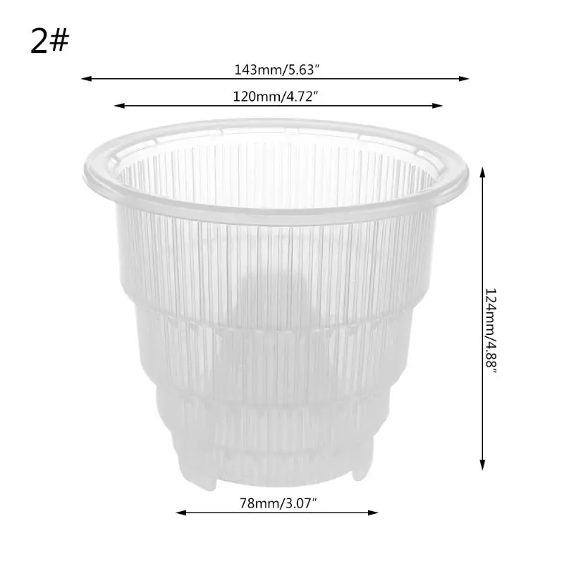 Сетчатый горшок пластиковый прозрачный цветок орхидеи контейнер плантатор украшение дома Садоводство#314 - Цвет: 02