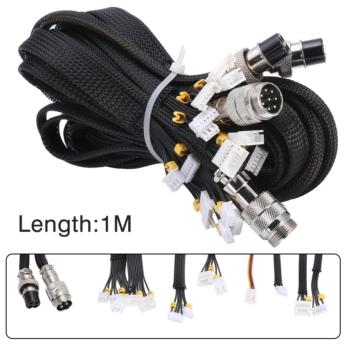

Mayitr 1pc 1M Upgrade Parts Extension Cable 3D Printer Parts Extension Cable Kit for Creality CR/CR-10S Series