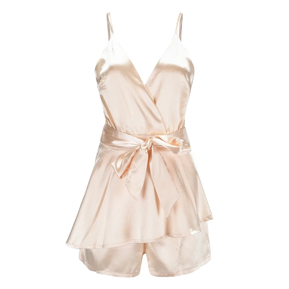 Heydress Летний Новый сексуальный Свободный Повседневный Золотой комбинезон на