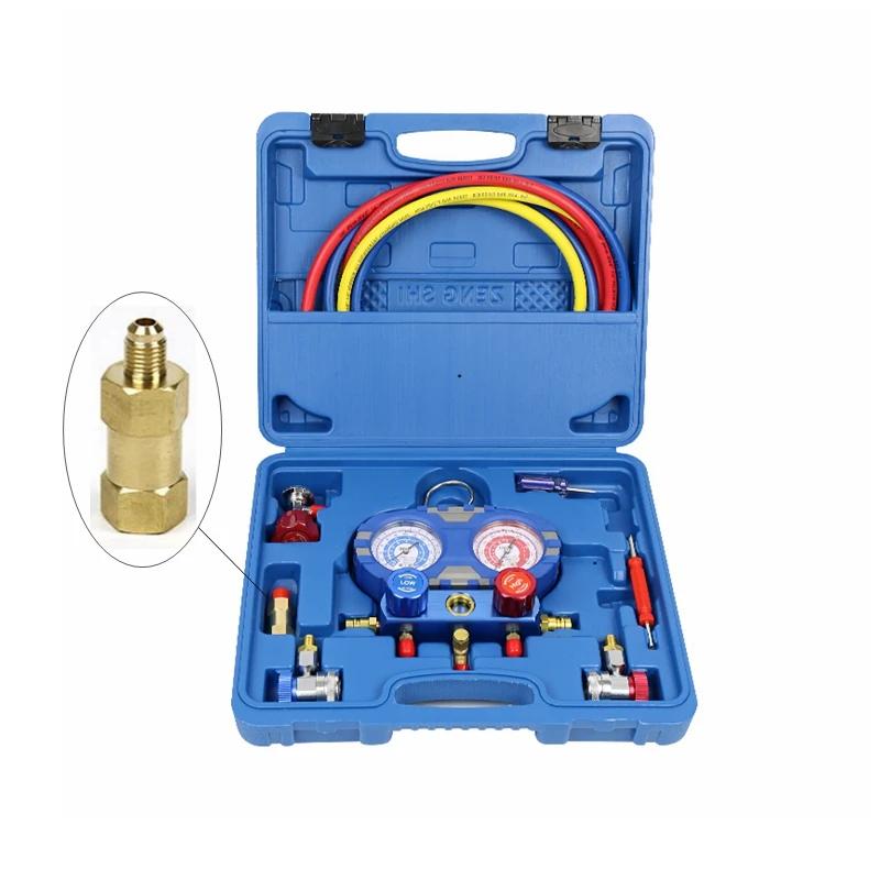 Anti Collision R12 R134a Manifold Gauge  Set for Charging 