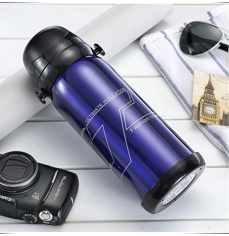 Hight quality 800 ml Stainless Steel Vacuum Flask Thermo Flask Insulated& Cold Water Thermos water bottle Travel water flask