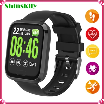 

Shinsklly1.3 Inch Smart Watch Men Women Waterproof Heart Rate Monitor Fitness Tracker Bluetooth Smartwatch For Android ios Phone