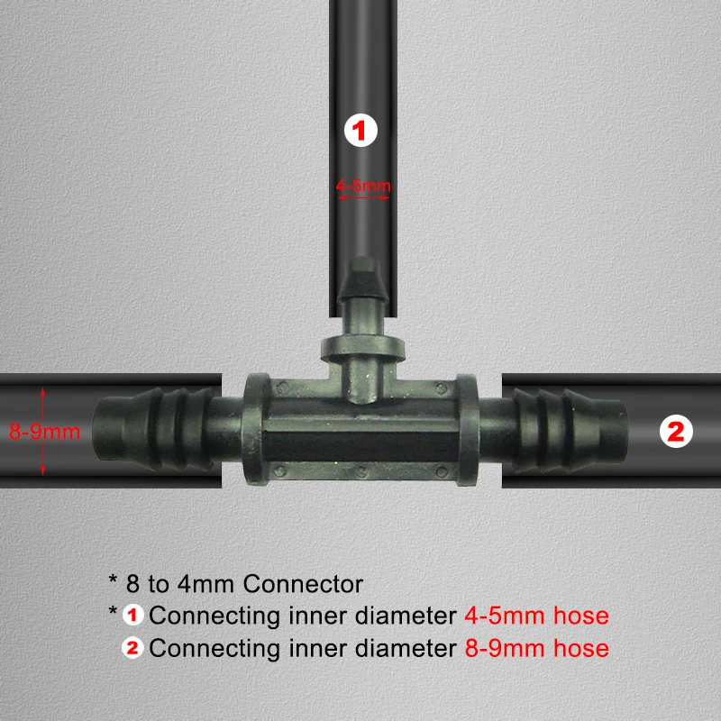 20 шт. Сад капельного полива и орошения 4/7 мм, 8/11 мм тройник соединитель полив Наборы водяной шланг сопла разъем подключения 1/4 ''3/8'' трубы Системы