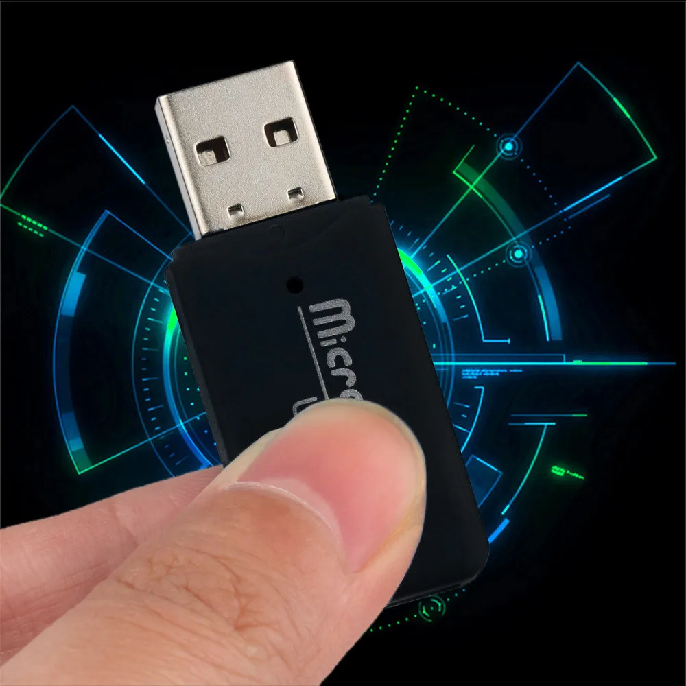 Высокая Скорость Mini USB 2.0 Micro SD TF T-Flash чтения карт памяти адаптера Au24 челнока