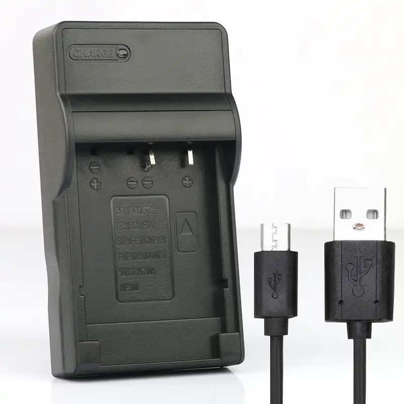 Lanfulang Цифровые Батареи Зарядное устройство для sony NP-BG1, NP-FG1 и sony Cyber-shot DSC-W35 DSC-W40 DSC-W50 DSC-W55 DSC-W70 DSC-W80 - изображение