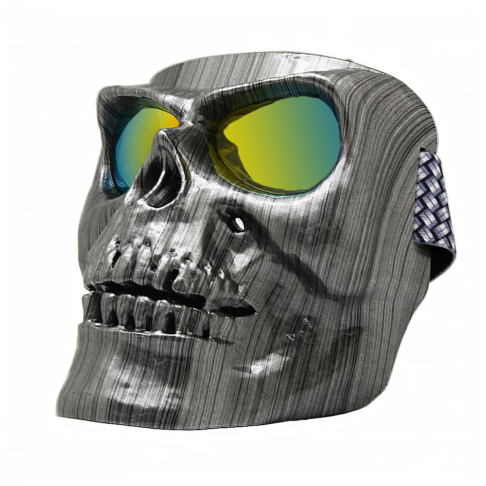 

Skull Motorcycle Masks Airsoft Safety Goggles Full Face Outdoor Ghost Army Men Women Zombie Scary Skeleton Cycling Sunglasses