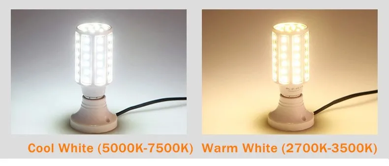 Светодиодный кукурузы 50 W 40 30 25 15 12 7 светодиодные лампы SMD 5730 E27 E14 Кукуруза лампа