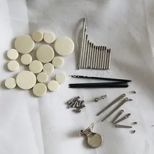 Кларнет запчасти для ремонта, винты, запчасти+ подушки для кларнета полный набор из 17 подушек