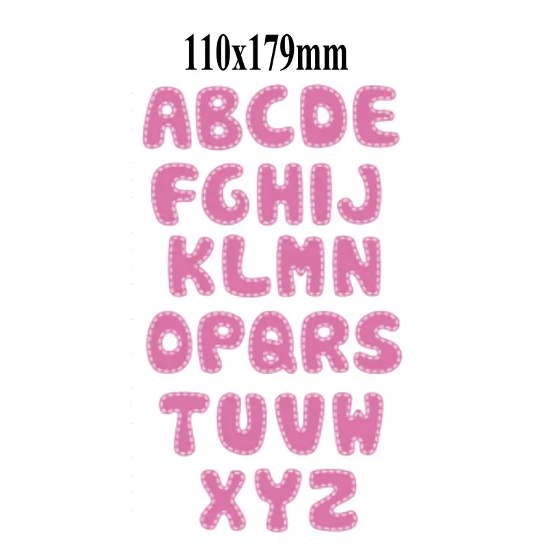  26 Uppercase Letters Metal Cutting Dies Scrapbooking Embossing Stencil Card Die For DIY Invitation  - 32893276998