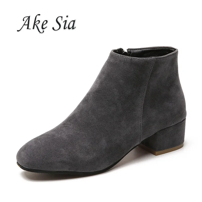 Pointed Toe High Heels Women Boots Basic Shoes Autumn And Winter Casual Female Ankle Boots Single Fashion snow boots