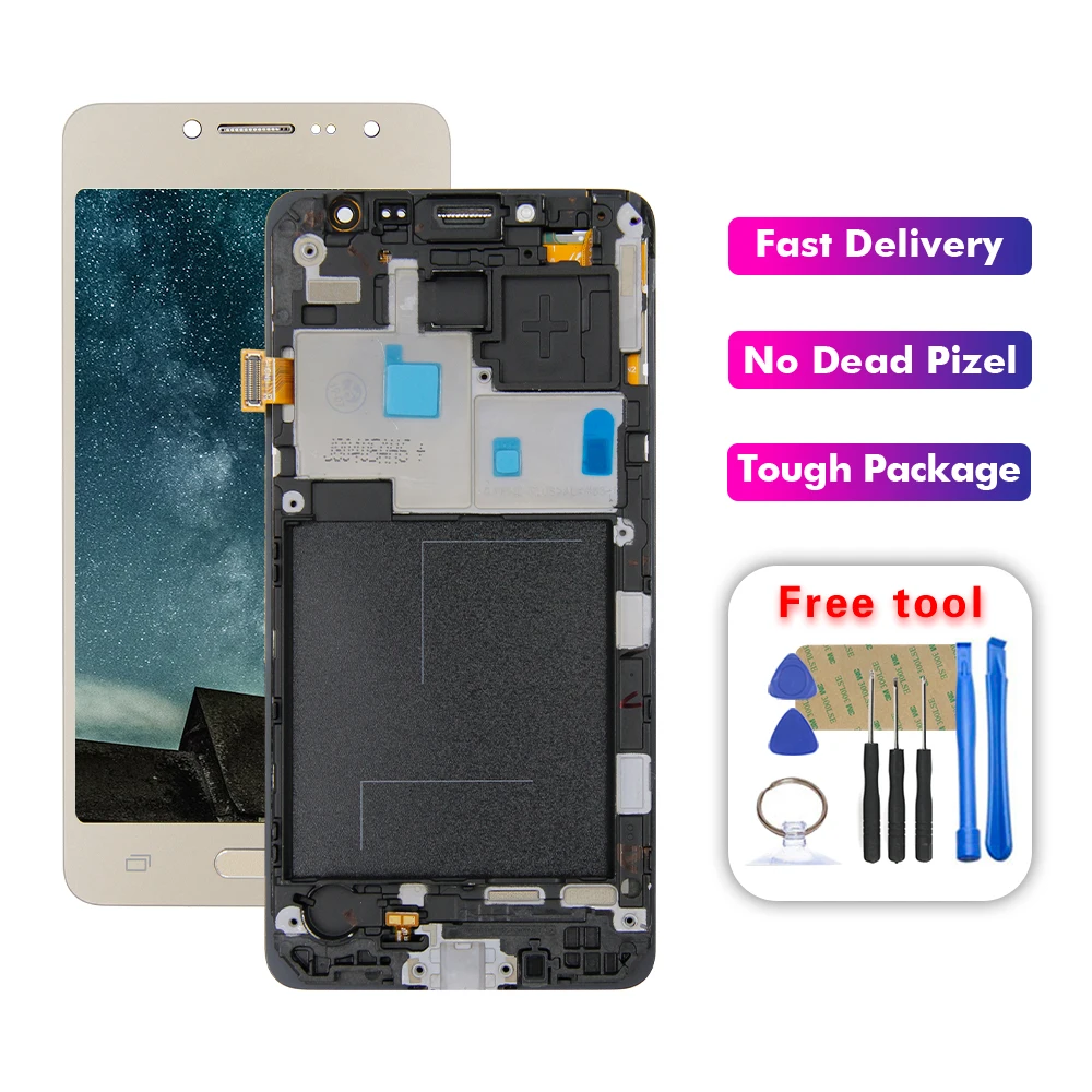 Для Samsung Galaxy J2 Prime G532 G532F сменный ЖК-дисплей сенсорный экран Рамка дигитайзер в