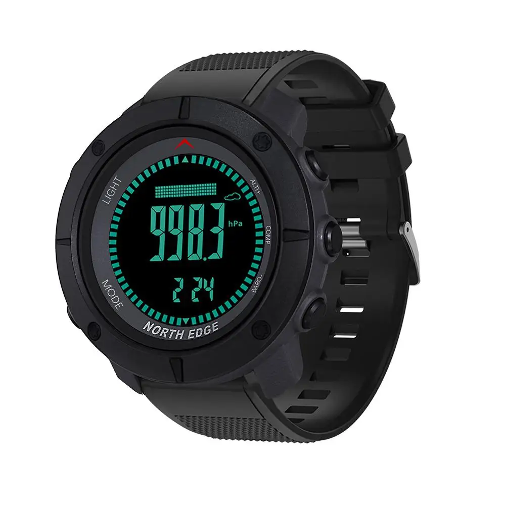 

NORTH EDGE Multi-Functional Smart Watch On For Sports Climbing Fitness Tracker Digital Wrist Watch Men Waterproof Tactical Clock