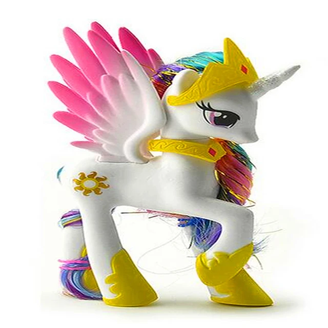 Best Offers 13 Cm High Little Unicorn Pet Horse Pvc Action Figures Toy Horse Doll Princess Celestia