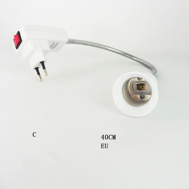 Великобритания ЕС вилка Универсальный E27 патрон настенная розетка Портативный E27 Лампа патрон E27 резьбовой адаптер конвертер