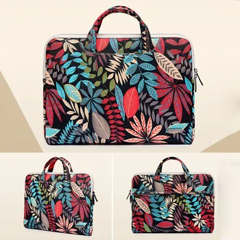 

Canvas Laptop Bag for Macbook Pro 13 15 Print Notebook bag Cover For Xiaomi Lenovo HP Asus 11 13 15.6 inch handbag