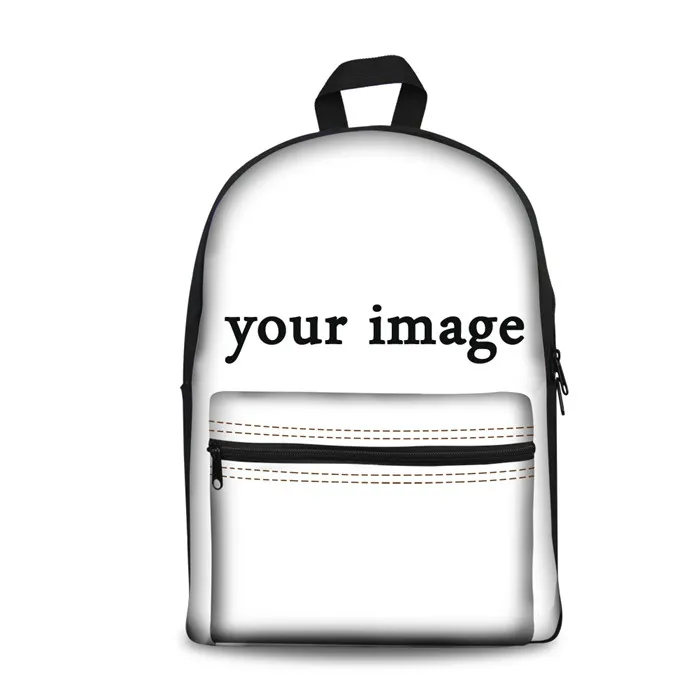 

Nopersonality Customized Your Picture Logo Name School Backpack for Teen Boys Girls Backpack Primary Student Canvas Schoolbag