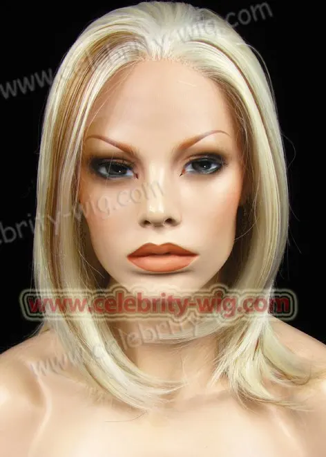 

N1-613/1001/27R# To quality and big discount for new style synthetic lace front golden blonde wig