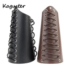 1 шт. X Кожаный Браслет-манжета, доспехи, манжеты, крест-струны, готические браслеты для косплея, браслет с повязкой, средневековая манжета