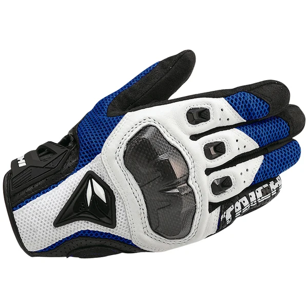 Летние дышащие Мотоциклетные Перчатки RST 391 перчатки guantes moto luvas moto ciclismo moto cross перчатки guantes moto verano - Цвет: Синий