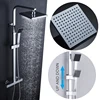 ROVATE Bathroom Thermostatic Shower Set, Constant Temperature Control Bath Faucet Shower System,Brass Chrome 4