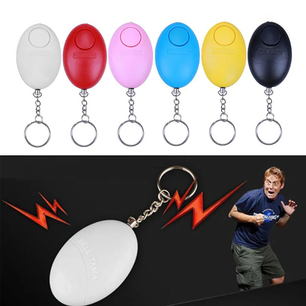 

Fashion Women Men Self Defense Personal Alarm Emergency Siren Song Survival Pendant Keychian Keyring Key Chain Key Ring Jewelry