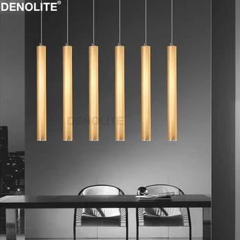 

DENOLITE Dia6cm Round Led Pendant Light In Brushed Gold/Silver 3W Single Suspension Lamp Custom Length/Color/Ceiling Base