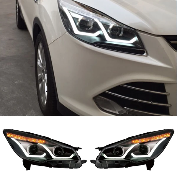 New Car Styling Headlight Head Light For Ford Kuga Escape 2013 2014 2015 2016 Bifocal Lens Auto Lamp High Quality New Car Styling Headlight Head Light For Ford Kuga Escape 2013 2014 2015 2016 Bifocal Lens Auto Lamp High Quality