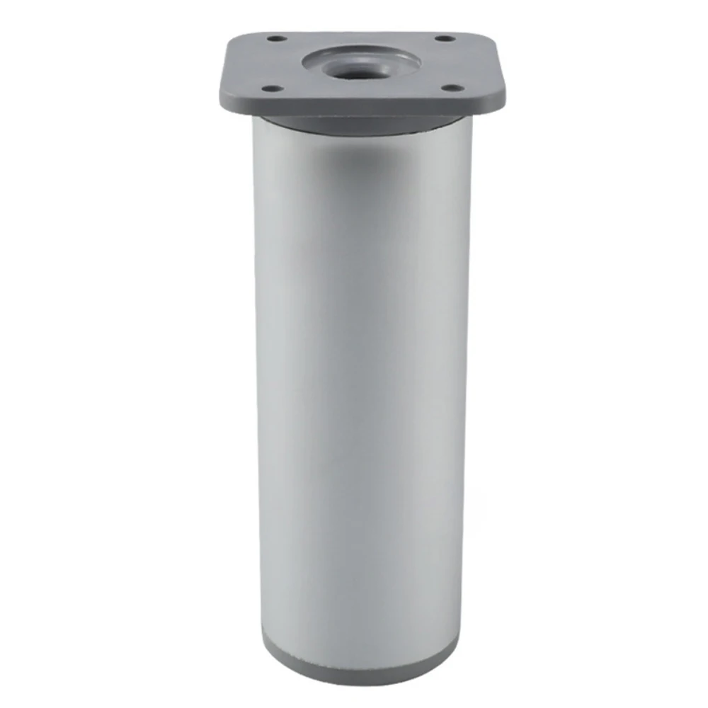 

(Pack of 4pcs) Adjustable Round Aluminum Counter Foot Furniture Stand Legs Cabinet Table Sofa Bed Feet Chrome H=80mm/100mm/120mm