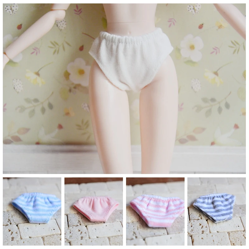 

1PCS Assorted Color Blyth Underwear Stripe Underpants for Blyth, Azone, Momoko, Liccca , barbis 1/6 Dolls clothes girls toys