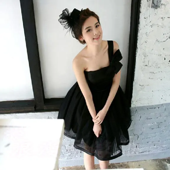 Simple Style 2017 Little Black font b Dresses b font font b Cocktail b font Gown