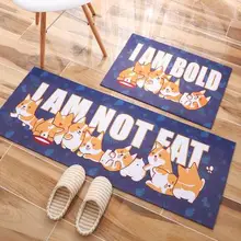 Простой mordern плюшевые собаки Узор Плюшевые ковры фланель печатных двери коврики Нескользящие бытовой декоративный коврик pet