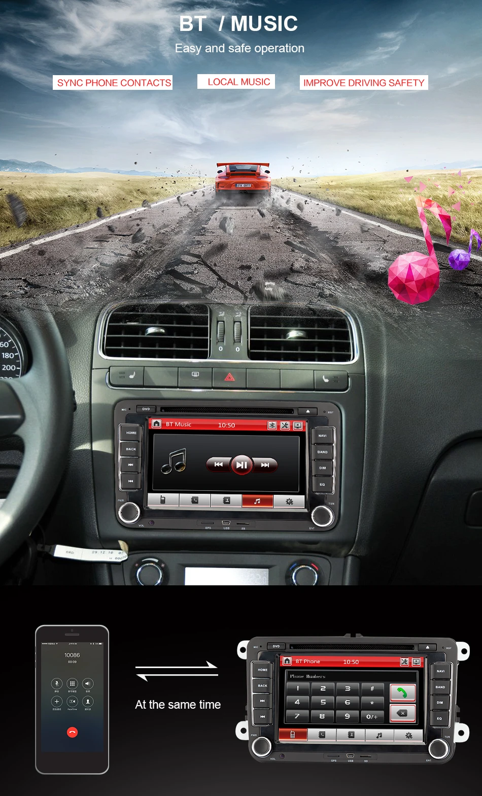Flash Deal Eunavi 7" 2din Car DVD for VW POLO GOLF 5 6 POLO PASSAT B6 CC JETTA TIGUAN TOURAN EOS SHARAN SCIROCCO CADDY with GPS Navi canbus 3