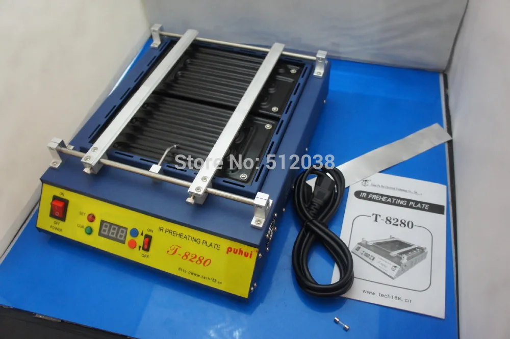 

1500W IR PREHEATING OVEN PLATE T-8280 PREHEATING STATION FOR PCB SMD BGA NEW