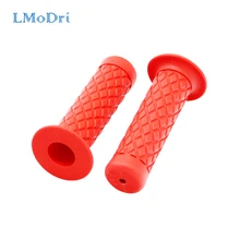 LMoDri Universal 7/8 22MM Vintage Rubber Motorcycle Handle Grips Motorbike Handlebar Grip vodool 2pcs rubber motorcycle grip 22mm motorcycle vintage handlebar grip for all motorcycle high quality cars styling