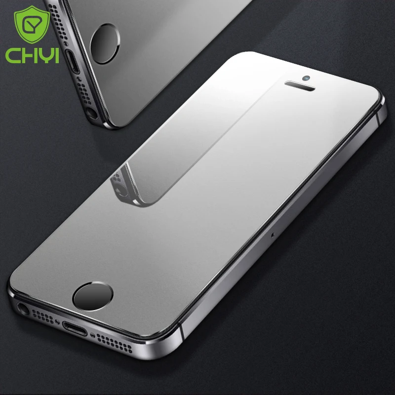 CHYI matte For iphone SE tempered glass 9h hardness Iphone 6 7 8 explosion proof protective
