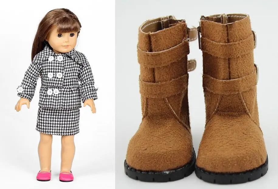 American Girl Doll Clothes And Accessories Tweed Suit&High Boots Fit 18