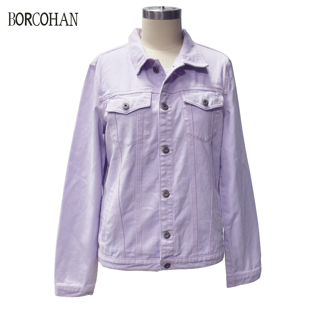 

Women Ripped Distressed Casual Long Sleeve Denim Jacket yk119