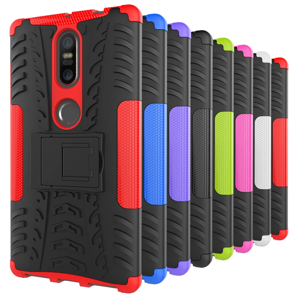 

Hyun Pattern 2 in 1 TPU+PC Combine Protective Cover Multifunctional Kickstand Case For Lenovo PHAB 2 Plus PB2-670N PB2-670 6.4"