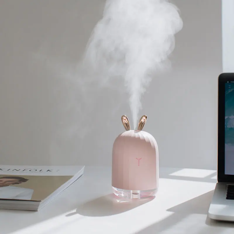 

Christmas Gifts Air Humidifier USB Portable Mini Ultrasonic Aroma Essential Oil Diffuser LED Night Light for Home Office Car