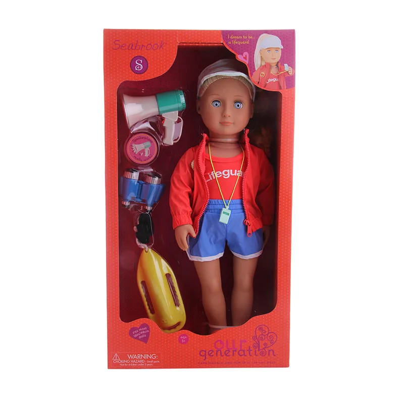 LUCKDOLL Surf American Doll (selling doll + clothes accessories) &amp Girls Toys Generation Birthday Gift | Игрушки и хобби