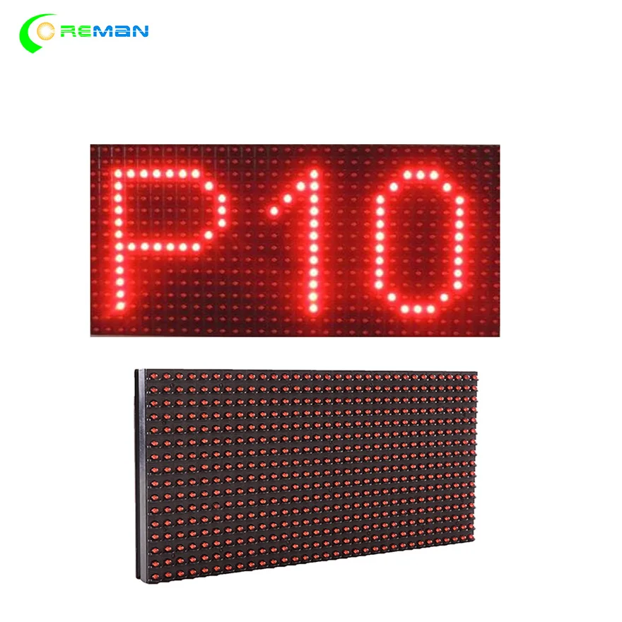 

P10 Outdoor 1R color RED GREEN BLUE LED display module 320*160mm 32*16
