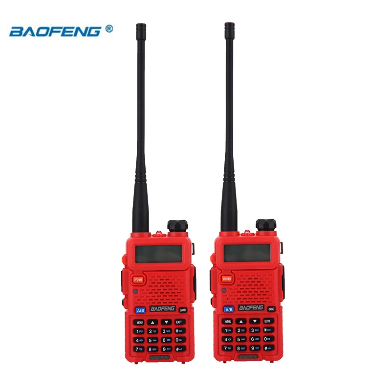 Best Price Xxokg BaoFeng walkie talkie UV 5R 2 teile/los two way radio baofeng uv5r 128CH 5W VHF UHF 136 174Mhz & 400 520Mhz