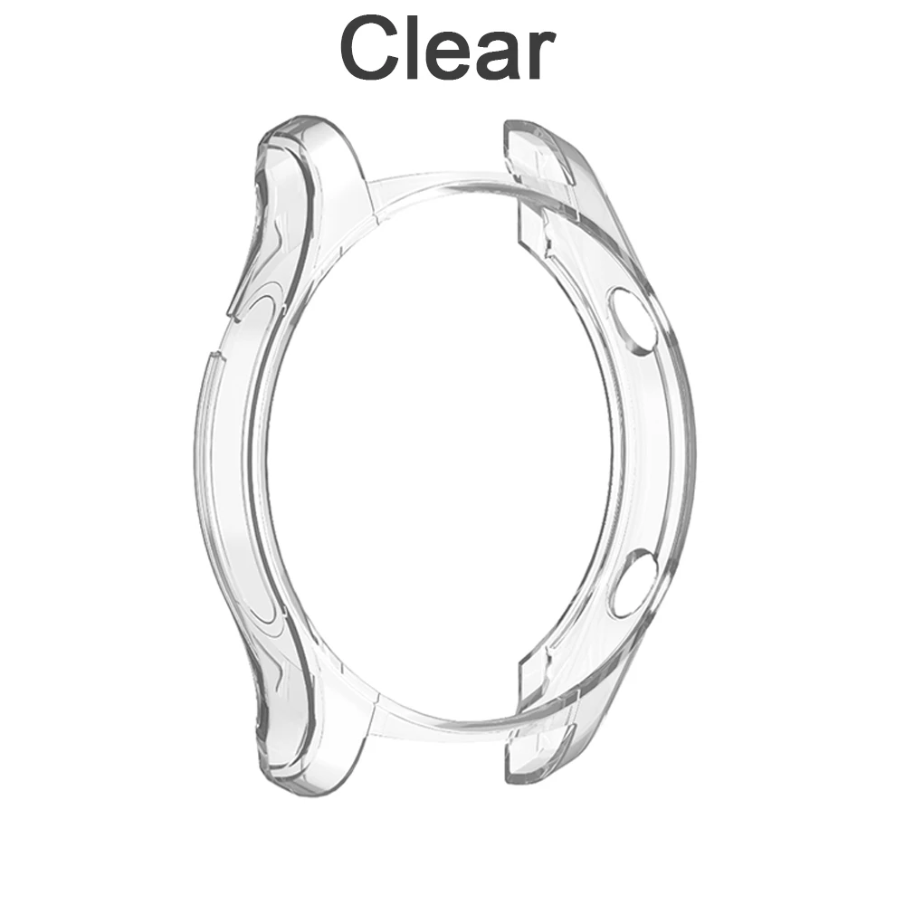 Для huawei Watch GT 42 мм 46 мм/huawei Watch 2 Pro с гальваническим покрытием защитный чехол с защитой от царапин полый ТПУ чехол - Цвет: Прозрачный
