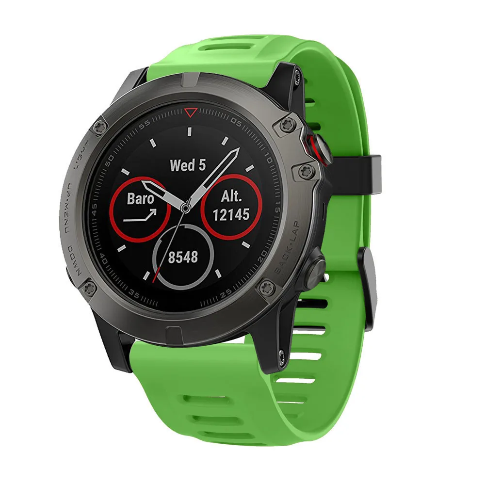 Спортивный Браслет для Garmin Fenix 5X Plus, умные часы, спортивная мягкая замена для силиконового ремешка, полосы, аксессуары для наручных часов l1011#2